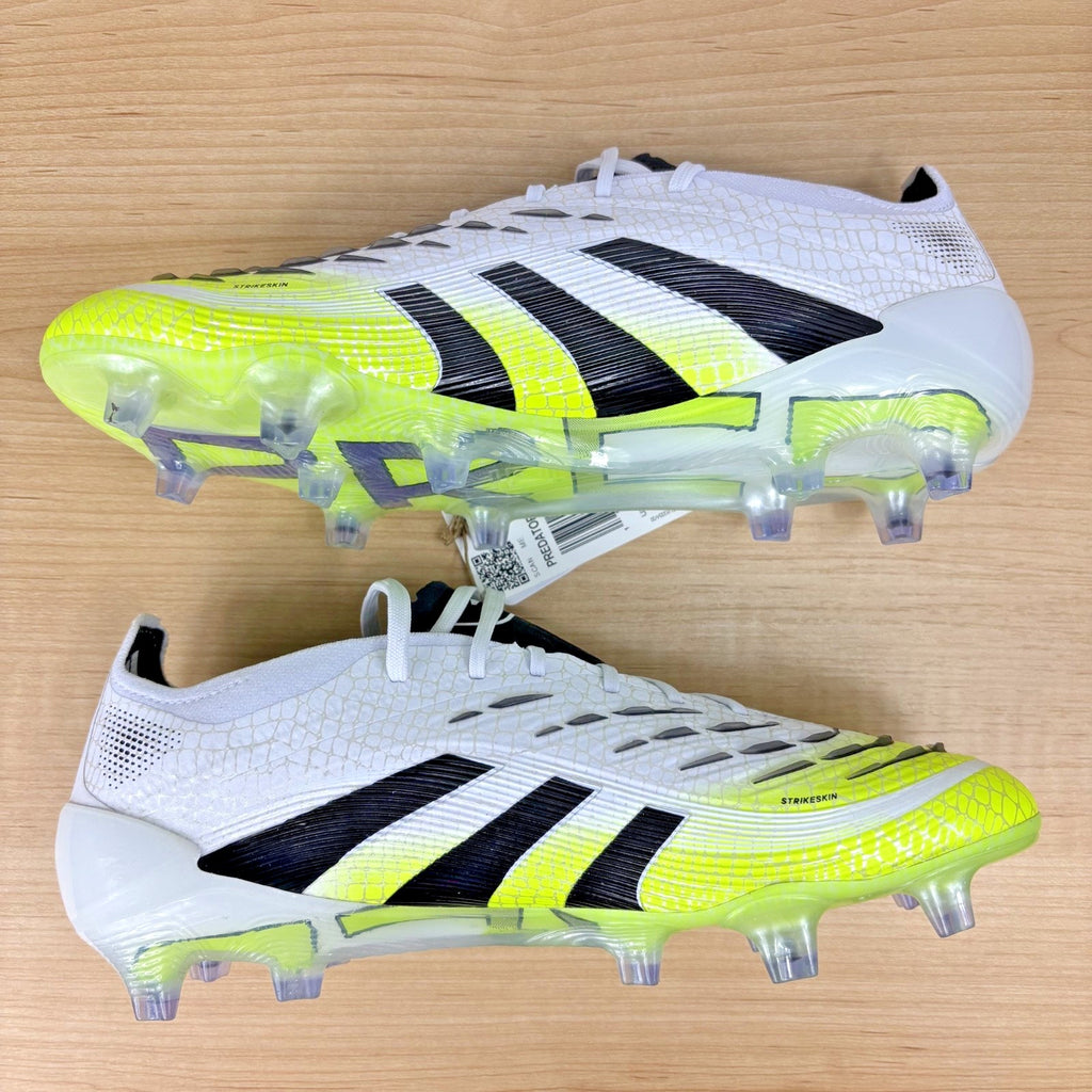 Adidas Predator Elite FG Firm Ground Soccer Cleats Mens Size 7 White Black Lime