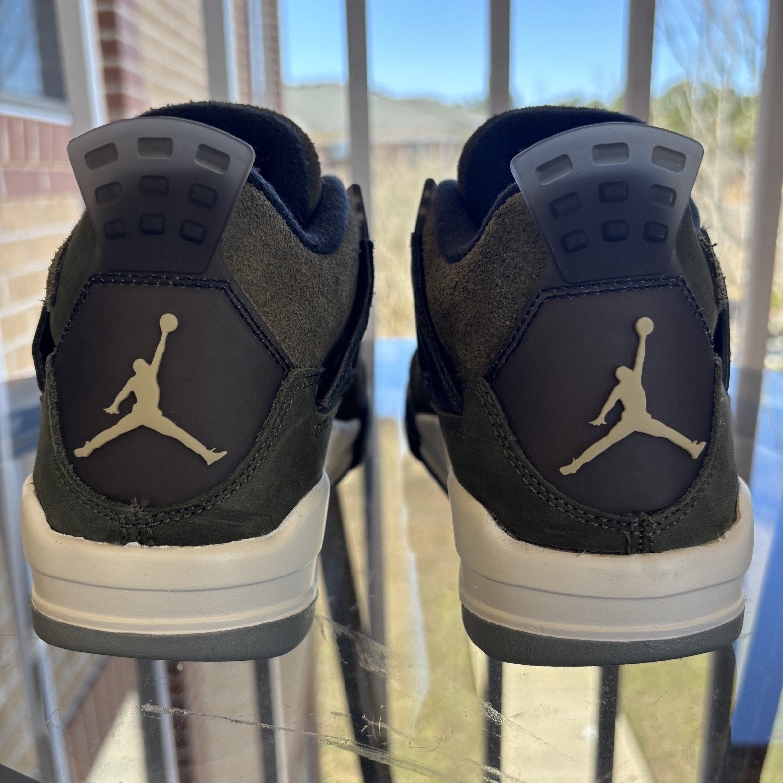 Nike Air Jordan 4 Retro SE Craft Medium Olive Green Sneakers Women's Sz 5 | 3.5Y