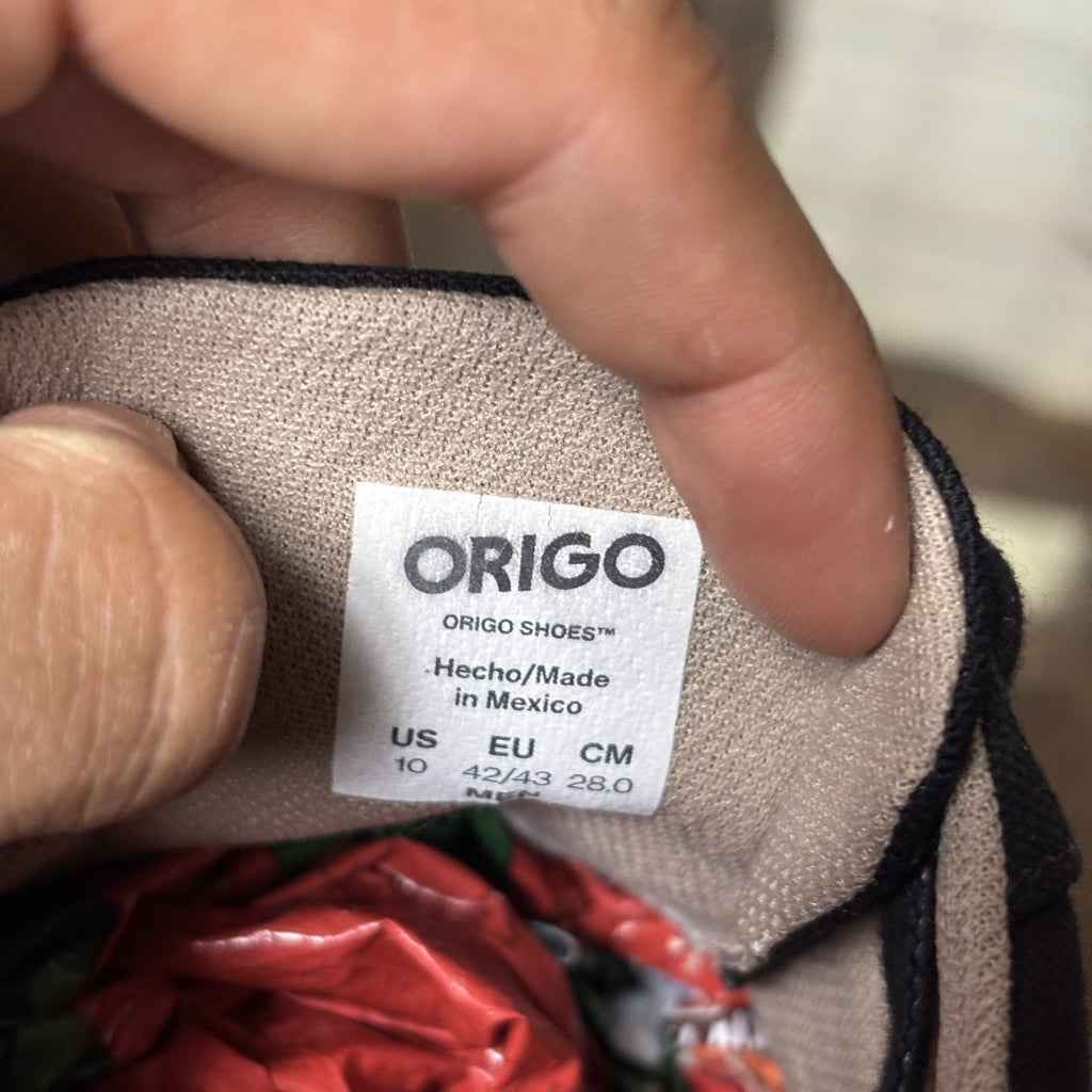 Origo Barefoot Everyday Black Canvas Shoes Mens 10 Minimalist Lifestyle Sneakers