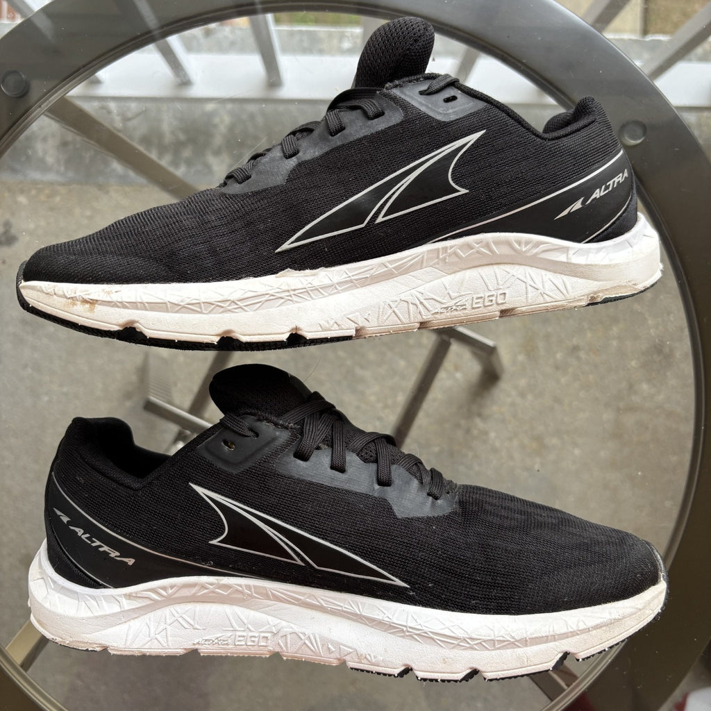 Altra Rivera Shoes Womens 7 Black White Road Running Athletic Sneakers Zero Drop