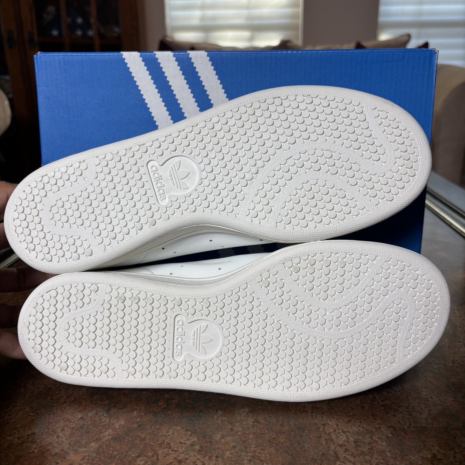 Adidas Stan Smith x CLOT Edison Chen Shoes Mens Size 9.5 White Leather Beads