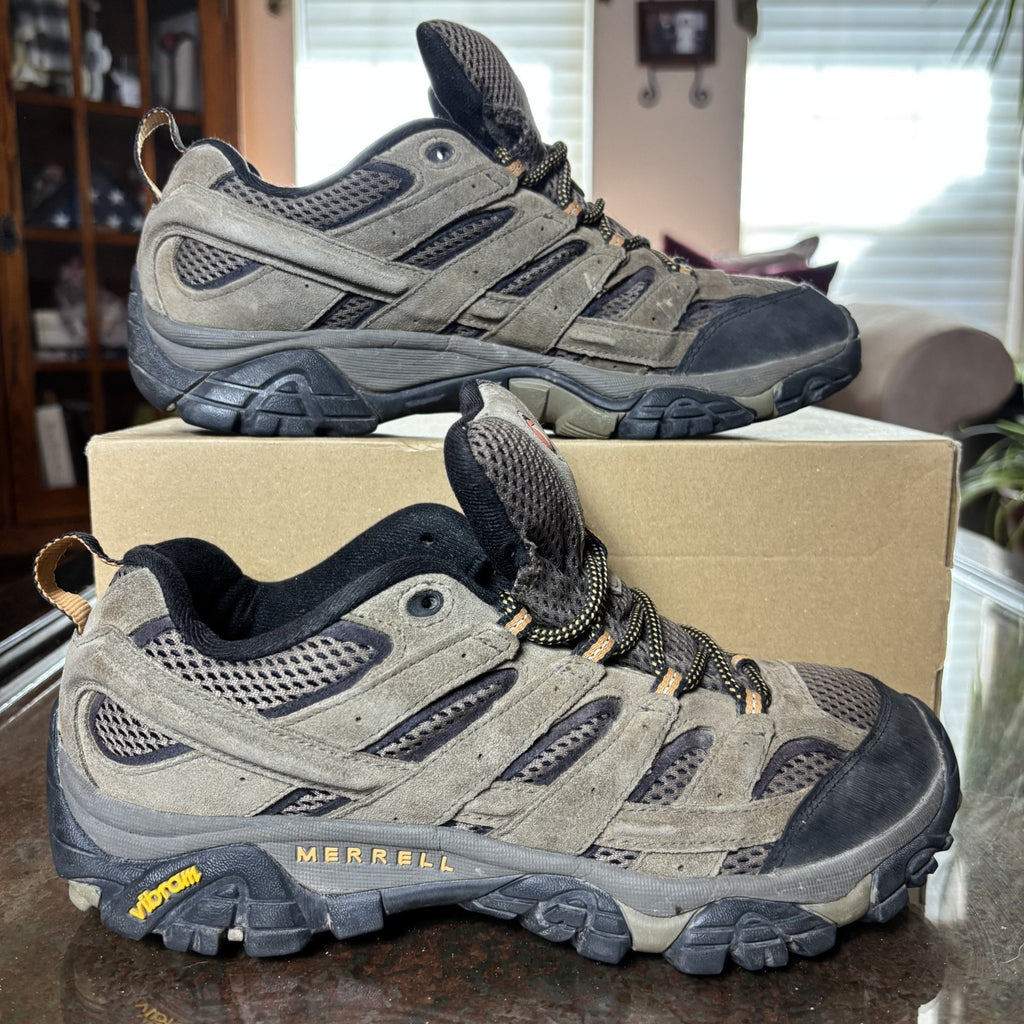 Merrell Moab 2 Ventilator Shoes Mens Size 9 Brown Trail Hiking Outdoor Sneakers