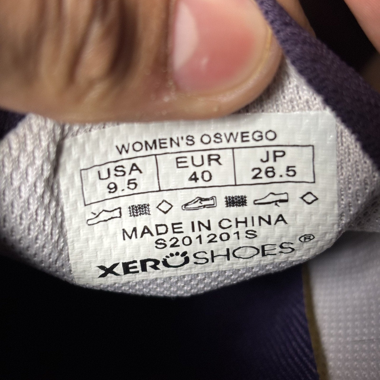 Xero Shoes Oswego Women’s Size 9.5 Purple Minimalist Barefoot Athletic Training
