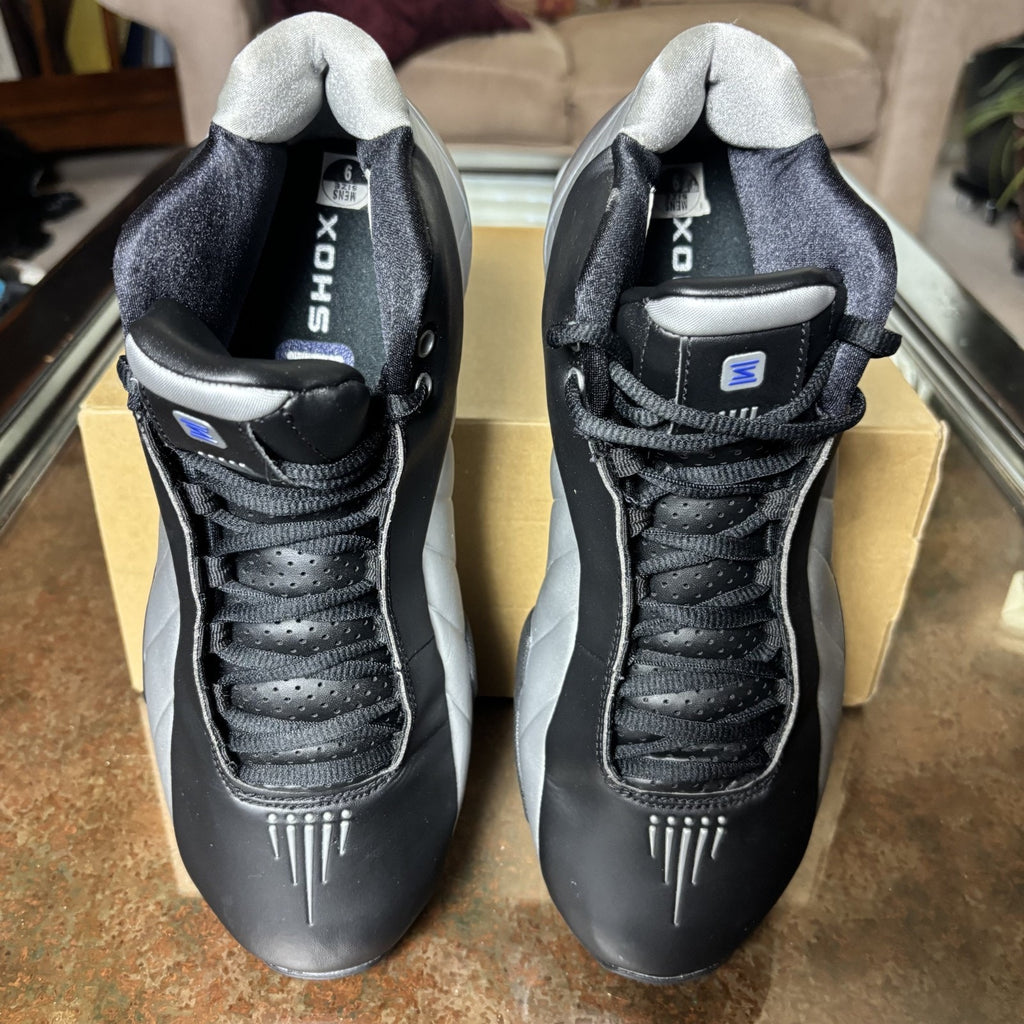 Nike Shox BB4 2019 OG Vince Carter Sneakers Men's 9 Silver Black Blue Basketball