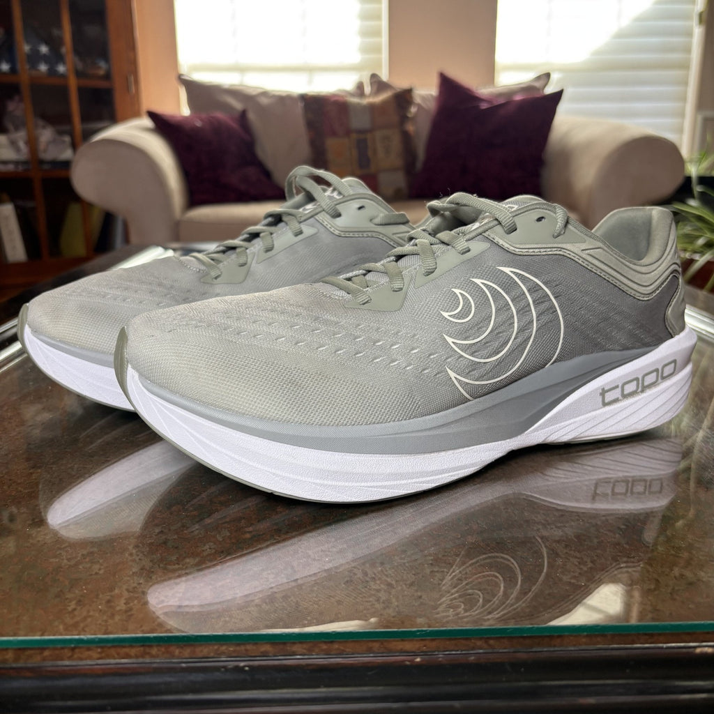 Topo Athletic Phantom 4 Shoes Men's 13 Gray Road Running Athletic Gym Sneakers