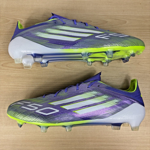 Adidas F50 Elite FG Firm Ground Soccer Cleats Men’s Size 12 Purple Green JH7615