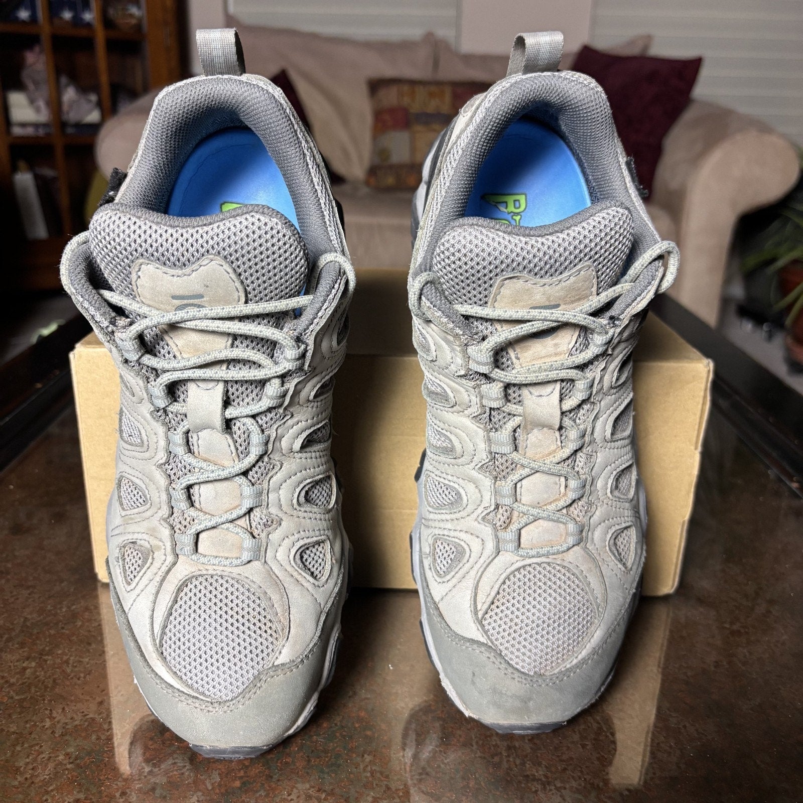 Oboz Sawtooth II Low Shoes Women's 10.5 Grey Trail Hiking Outdoor B-Dry Walking