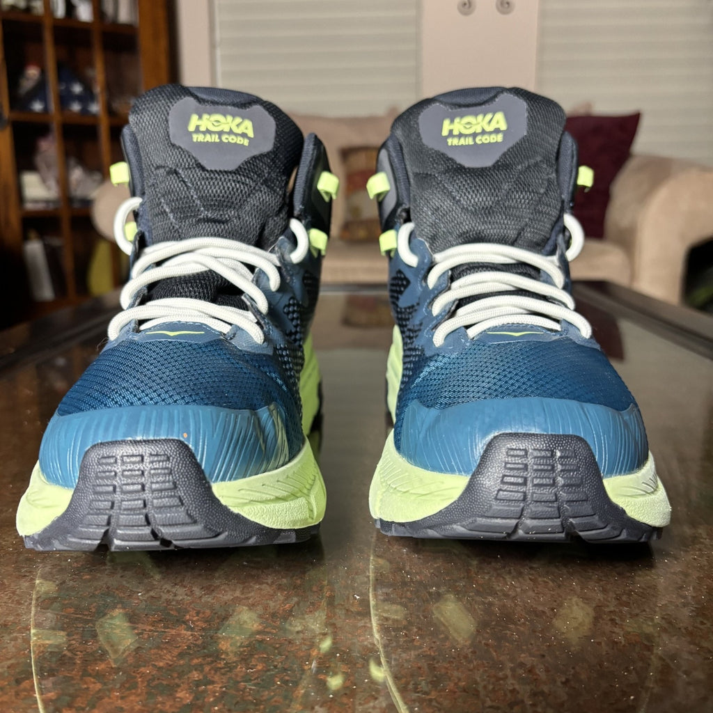 Hoka One One Trail Code GTX Hiking Boots Mens Size 11 Blue Outdoor Running Shoes