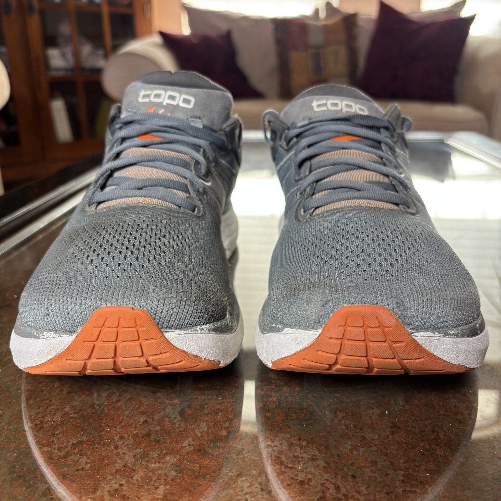 Topo Athletic Phantom 2 Shoes Men's 11.5 Gray Road Running Athletic Gym Sneakers
