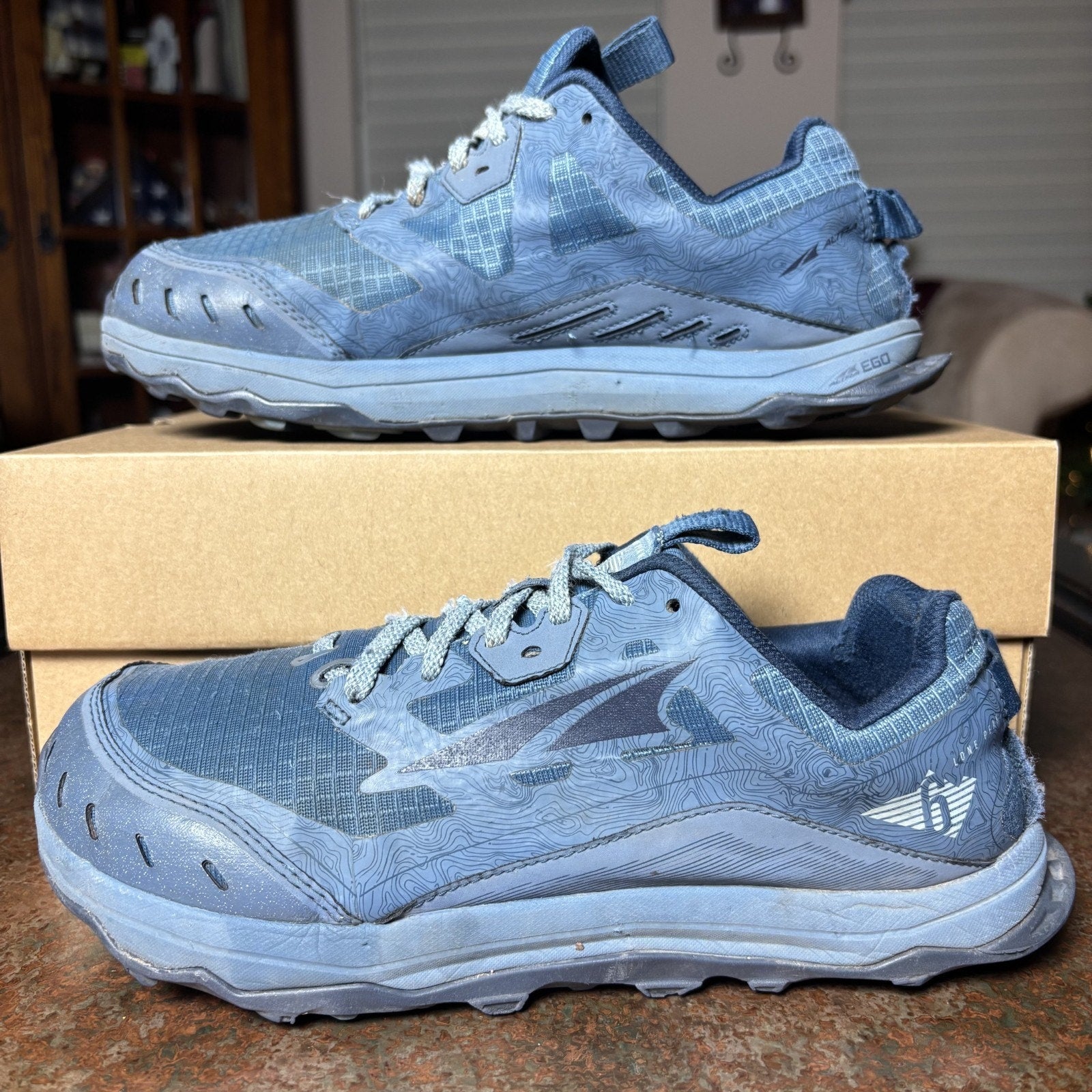 Altra Lone Peak 6 Shoes Women's Size 9.5 Wide Blue Trail Hiking Running Sneakers