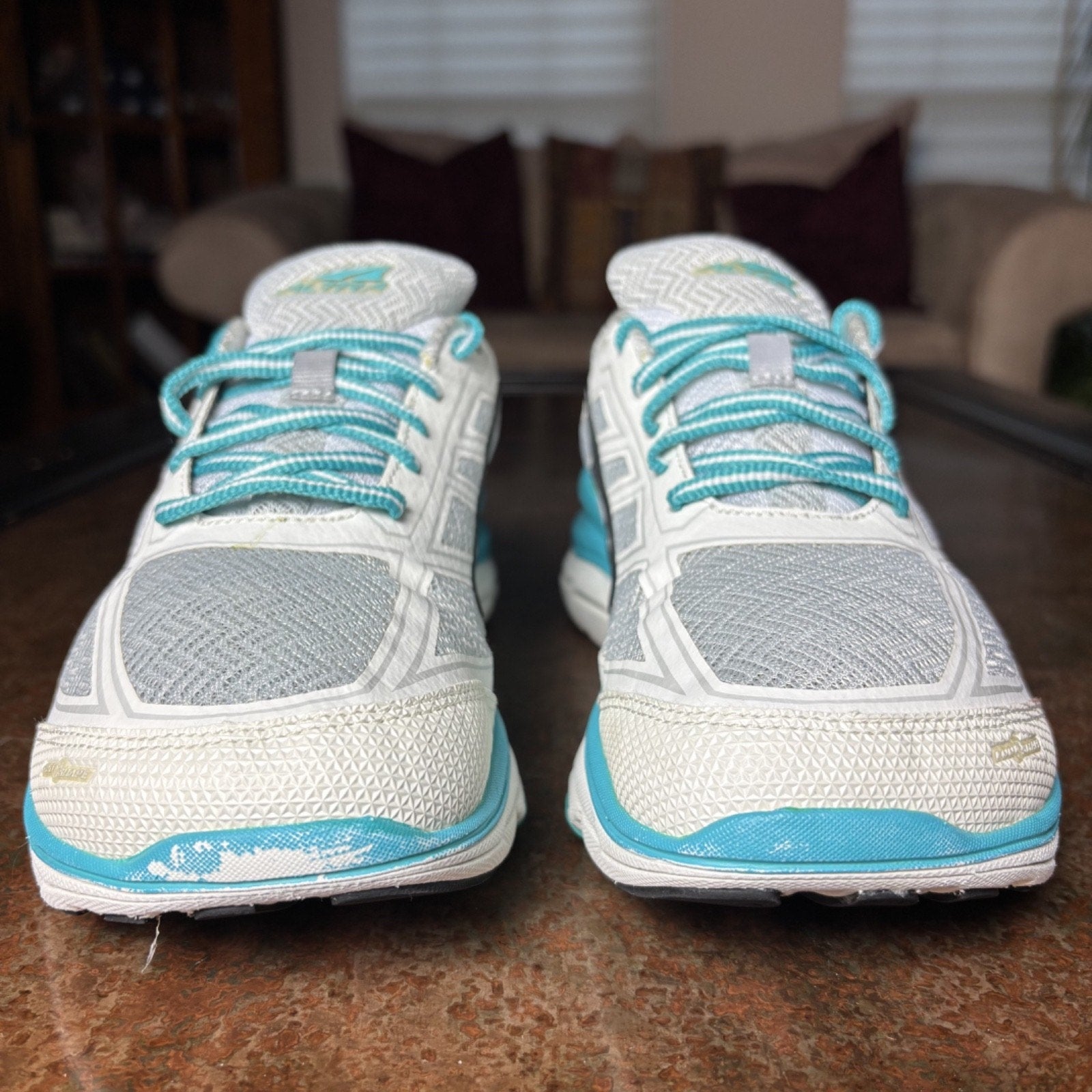 Altra Provision 3.5 Shoes Women's 8.5 White Teal Road Running Athletic Sneakers