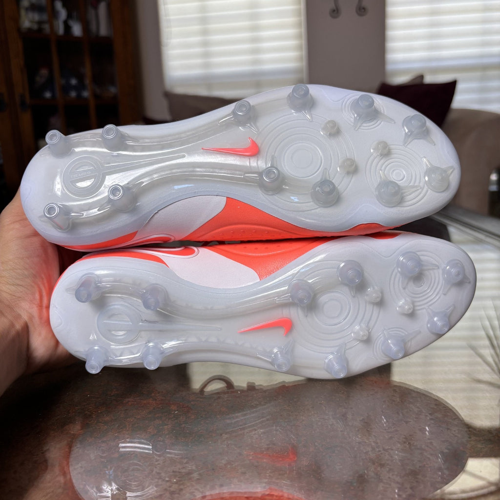 Nike Tiempo Legend 10 Elite AG Pro Soccer Cleats Women's Size 7.5 Orange White
