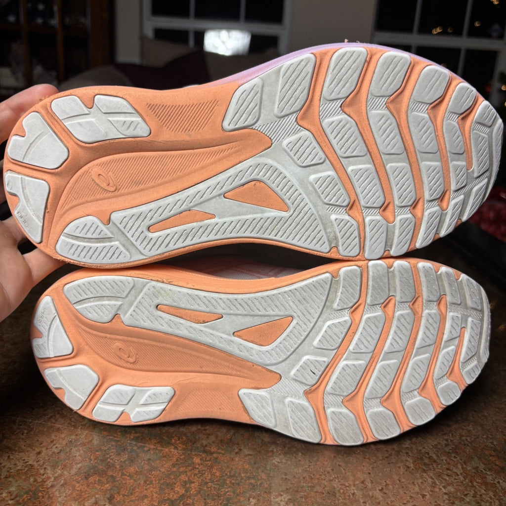 ASICS GT-1000 13 Shoes Women’s 10 White Orange Running Jogging Athletic Sneakers