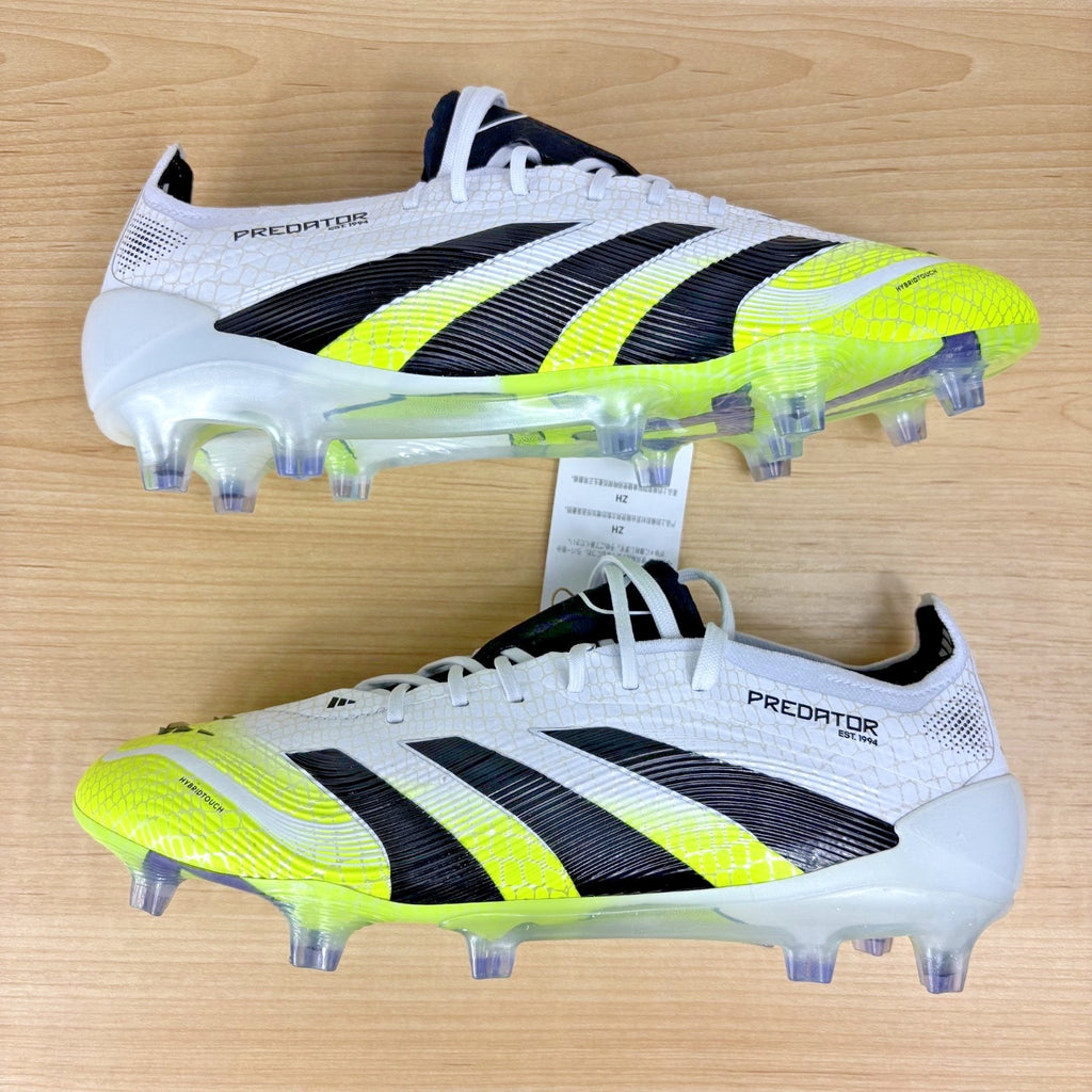 Adidas Predator Elite FG Firm Ground Soccer Cleats Mens Size 7 White Black Lime