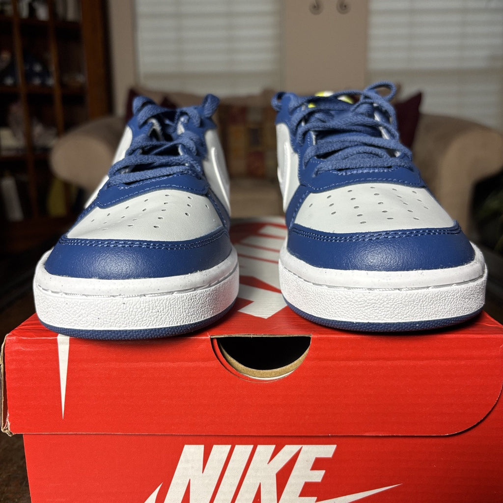Nike Court Borough Low 2 Blue Grey Lifestyle Casual Shoes Sneakers Boys Sizes