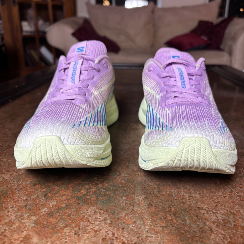 Salomon Spectur 2 Shoes Women's 7.5 Green Purple Road Running Athletic Sneakers
