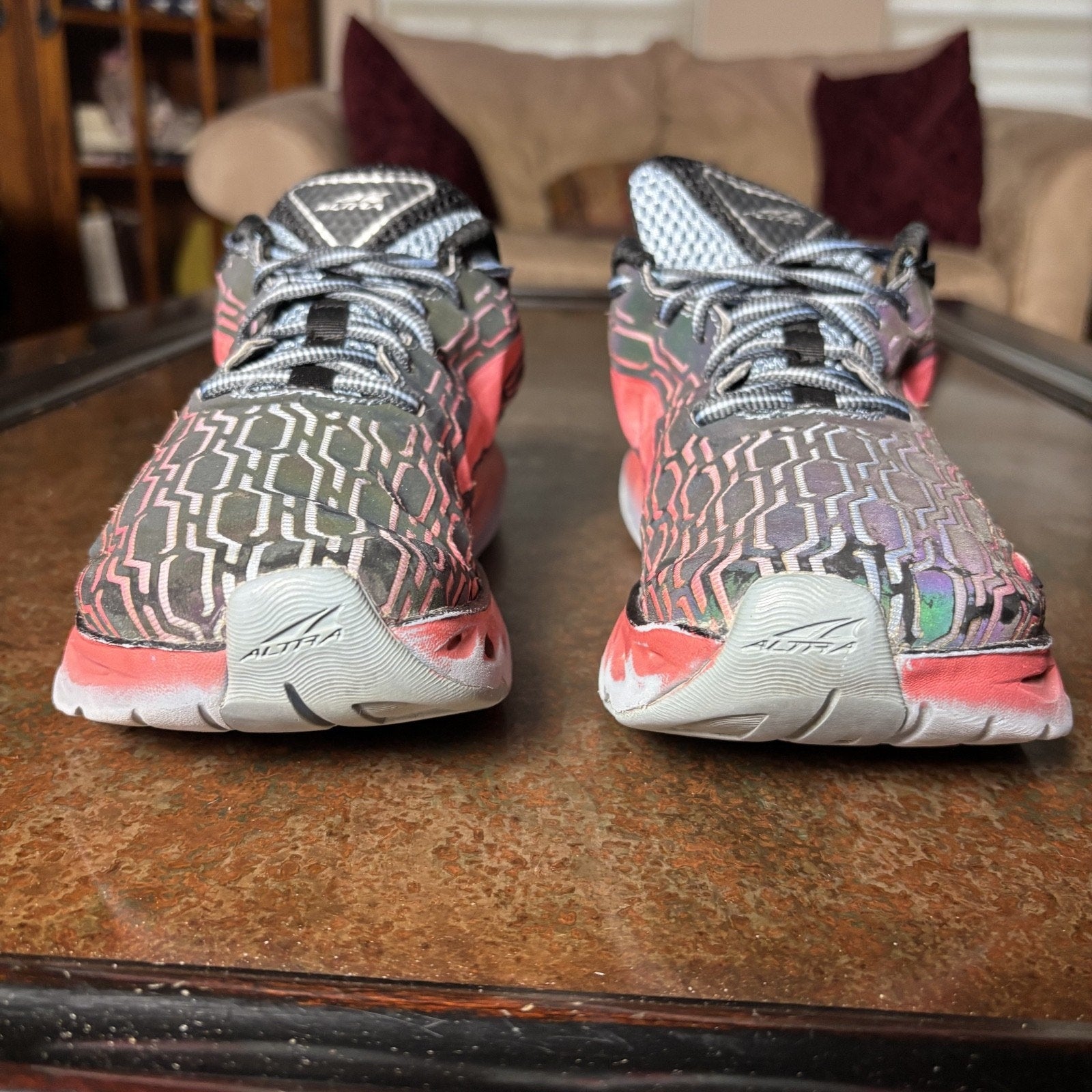 Altra Impulse Flash Womens Size 8.5 Grey Pink Road Running Jogging Shoes Sneaker