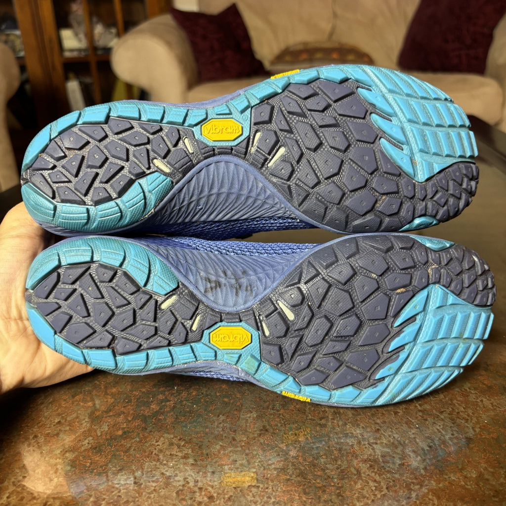 Merrell Pace Glove 3 Shoes Womens 7.5 Blue Athletic Barefoot Minimalist Sneaker