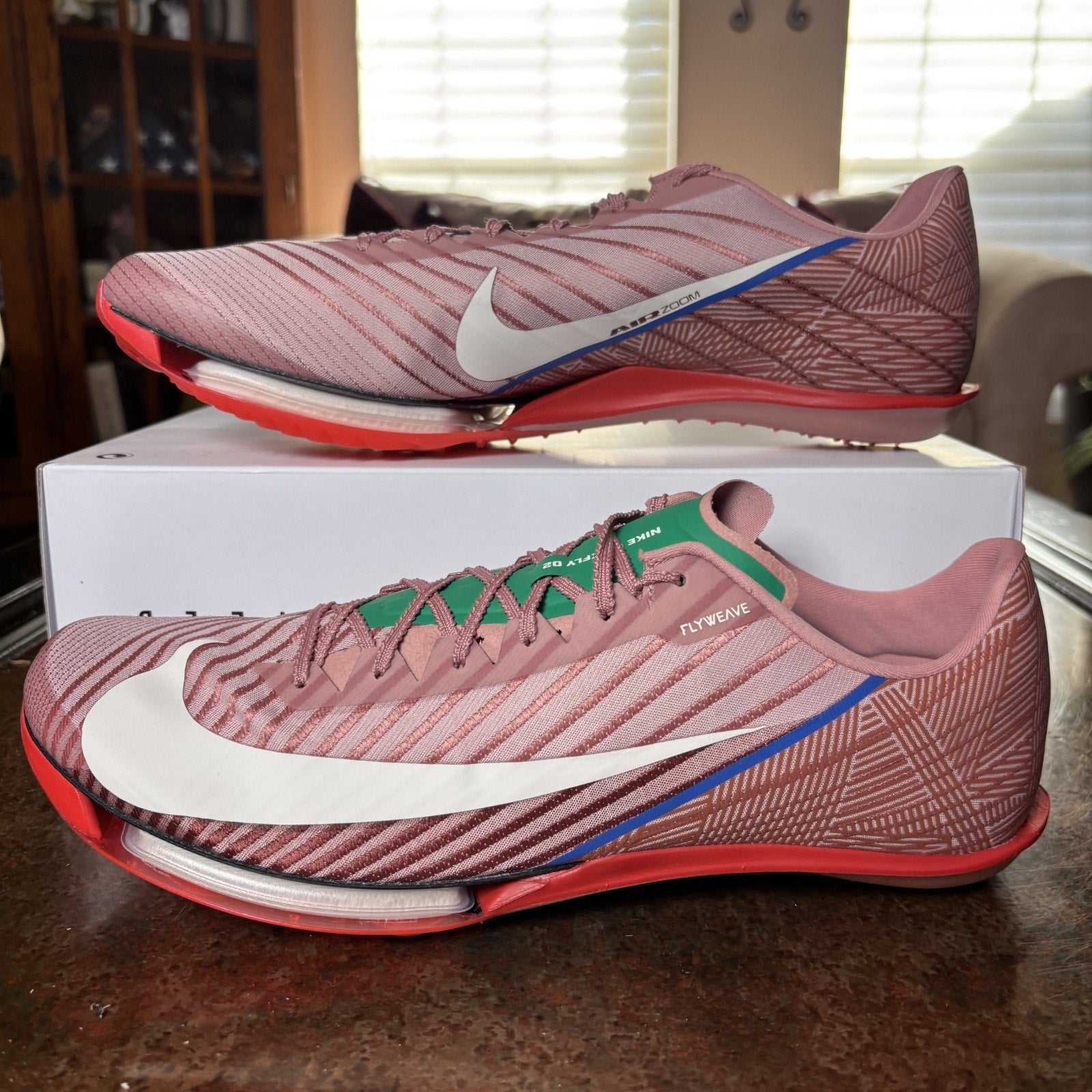 Nike Air Zoom Maxfly 2 Mens Size 14 Armory Pack Red Track Spikes Performance NEW