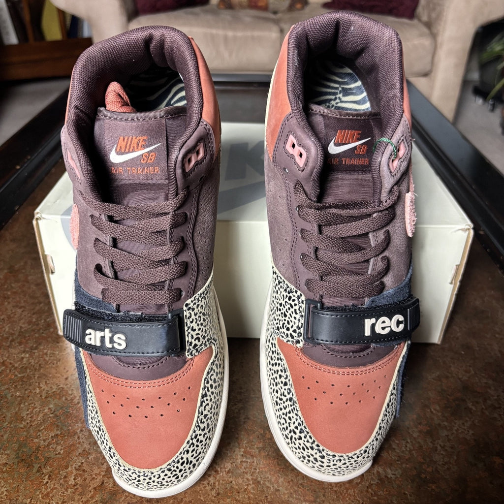 Nike SB Air Trainer 1 Arts-Rec Shoes Mens Size 10.5 Brown Beige Athletic Sneaker