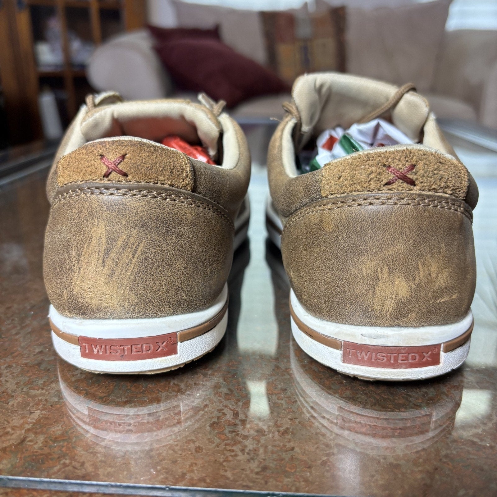 Twisted X Kicks Bomber Womens 8.5 Brown Sunflower Casual Western Lifestyle Shoes