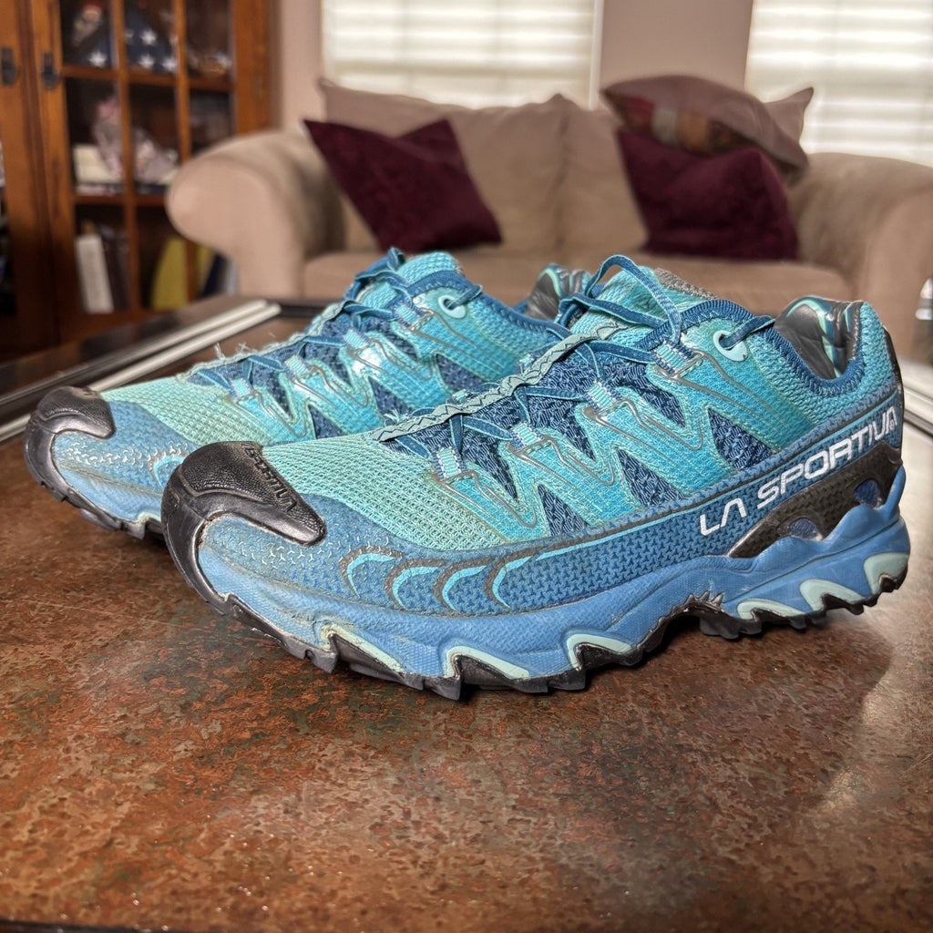 La Sportiva Ultra Raptor Shoes Women's Size 9 Blue Black Trail Outdoor Hiking