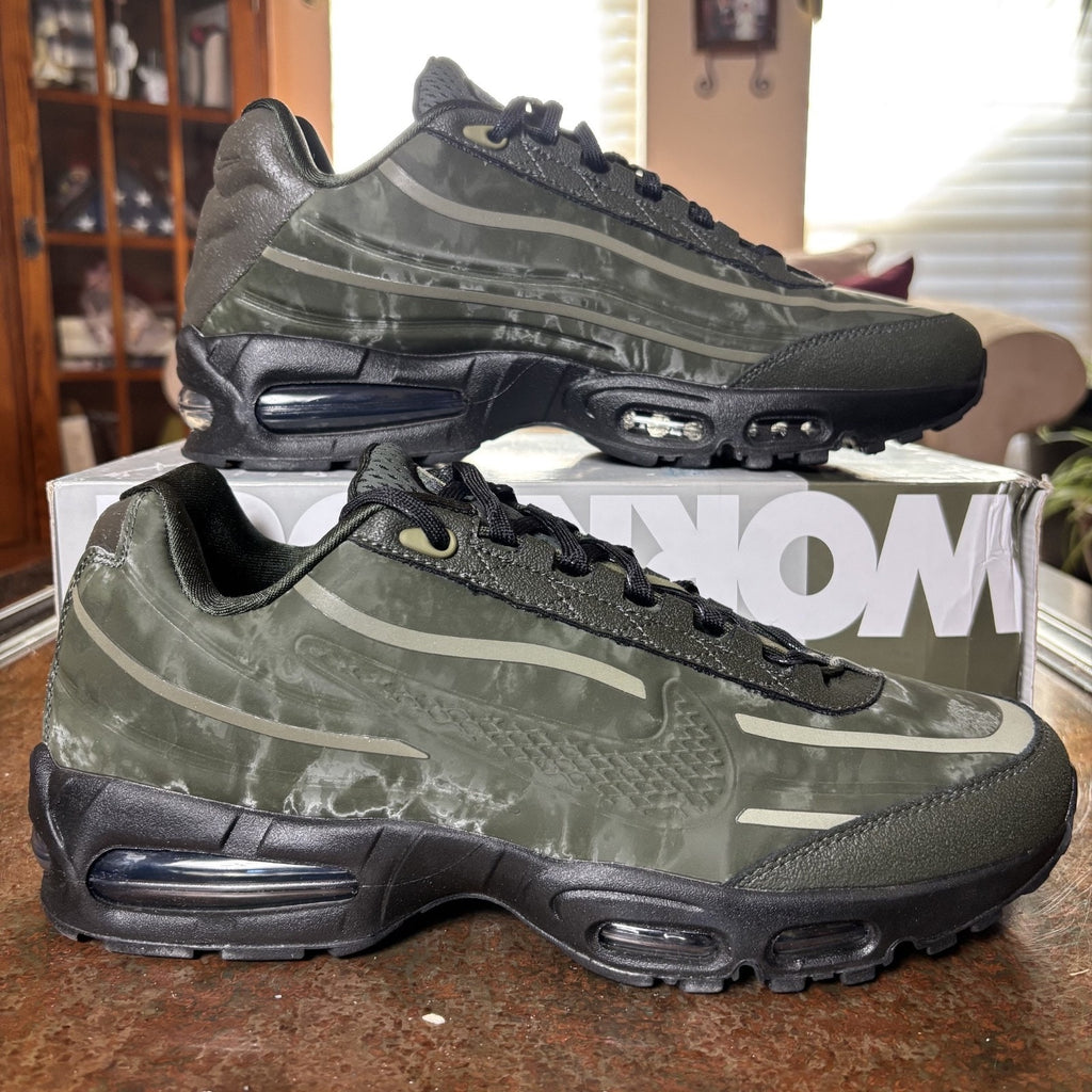 Nike Air Max 95 SP x WORKSOUT Shoes Mens Size 12 Olive Green Black Sneakers NEW