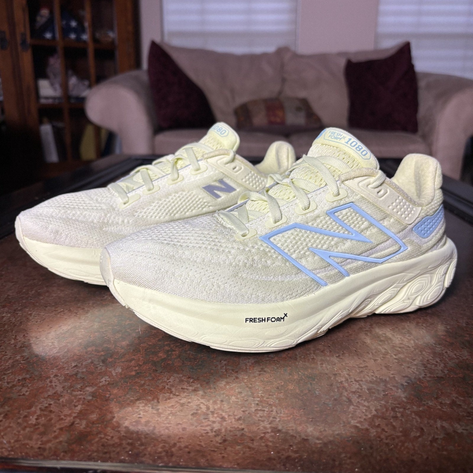 New Balance Fresh Foam X 1080v13 Shoes Womens 9 Yellow Limelight Comfort Running
