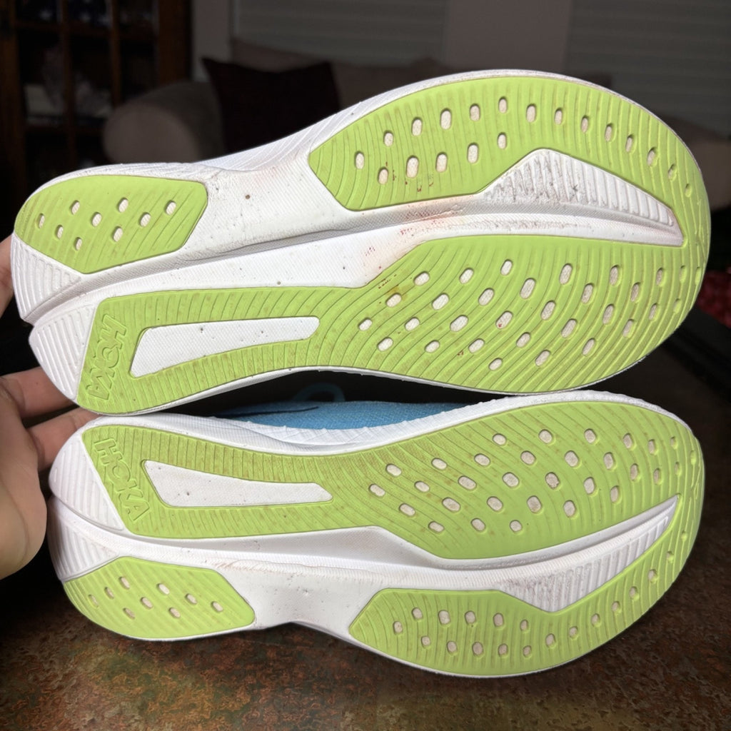 Hoka One One Mach 6 Shoes Women's Size 7 Blue Road Running Athletic Gym Sneakers
