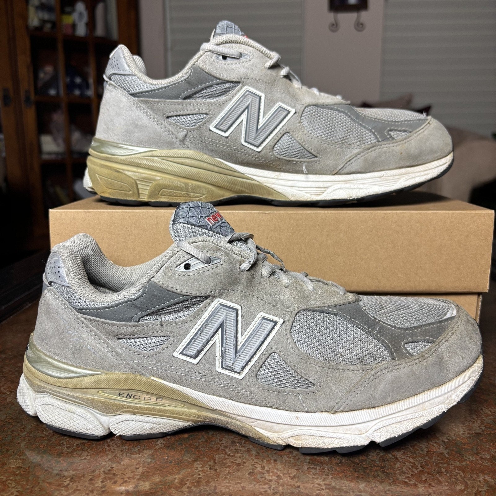 New Balance 990v3 Made in USA Shoes Women's 11 Grey Suede Classic Casual Sneaker