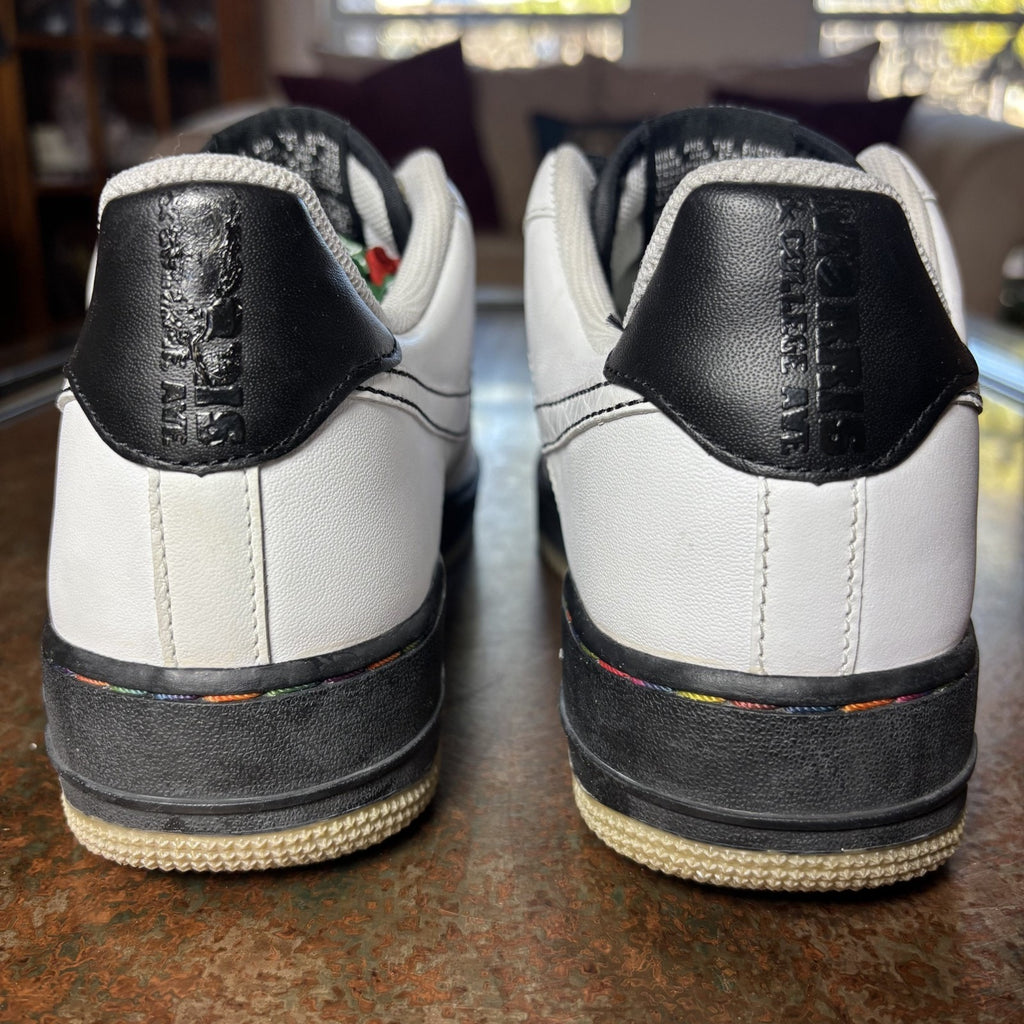 Nike Air Force 1 Low '07 The Square Mens 9 White Casual Sneakers 2007 Rare VTG