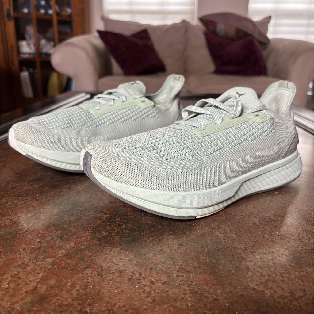 Flux Adapt Runner Shoes Women's Sz 8.5 Green Knit Athletic Training Gym Sneakers