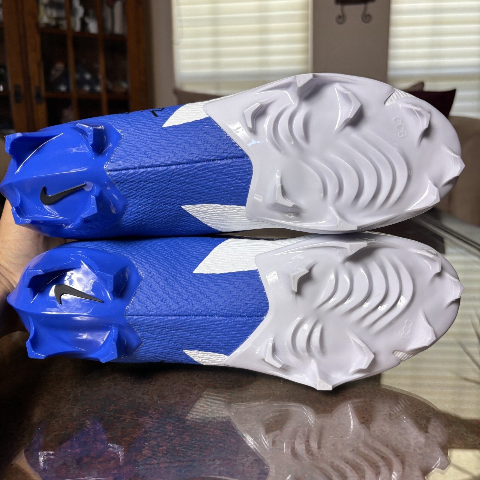 Nike Vapor Edge Speed 360 2 TB Football Cleats Men's Size 11.5 Blue White NEW