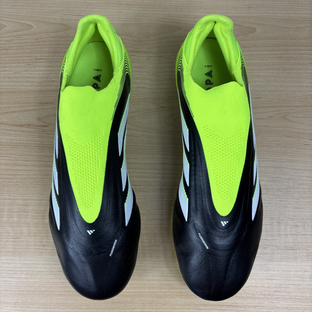 Adidas Copa Pure 3 Elite Laceless FG Soccer Cleats Men's Size 8 Black Green NEW