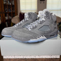 Nike Air Jordan 5 Retro Wolf Grey Suede Basketball Shoes Sneakers Mens Sizes New