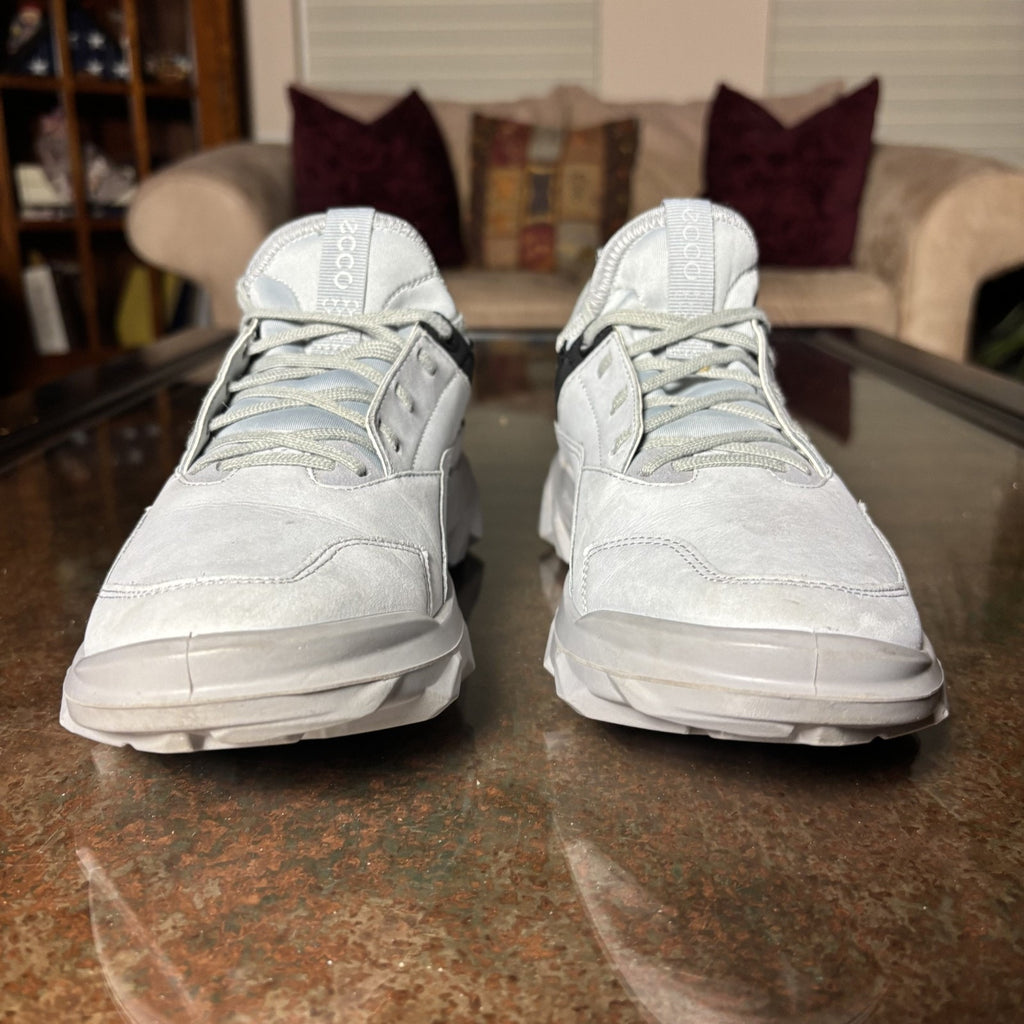 ECCO MX Low Women's Shoes EU 39 US 8 Grey Leather Trail Running Walking Sneakers