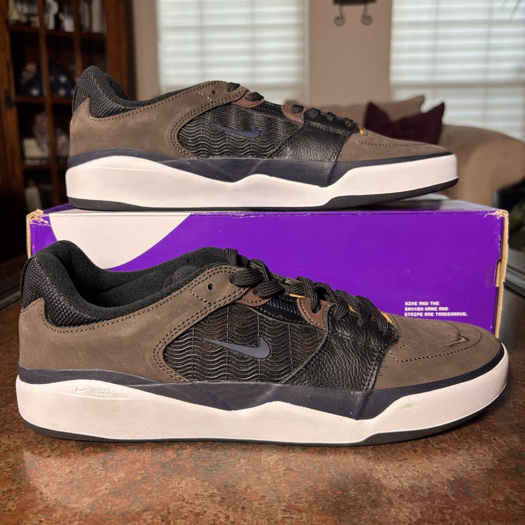 Nike Ishod Wair SB Premium Brown Skateboarding Casual Shoes Sneakers Mens Sizes