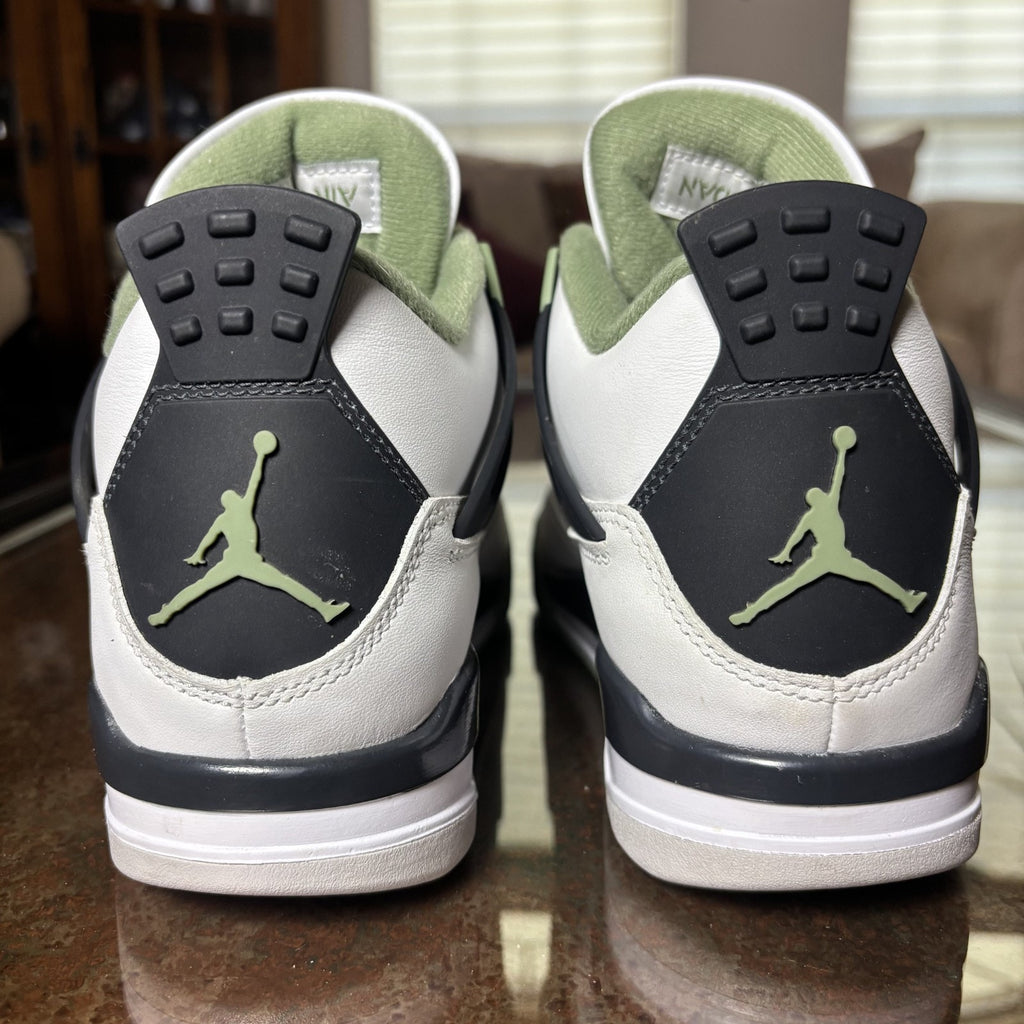 Nike Air Jordan 4 Reto Seafoam Shoes Women's 8 White Lifestyle Casual Sneakers