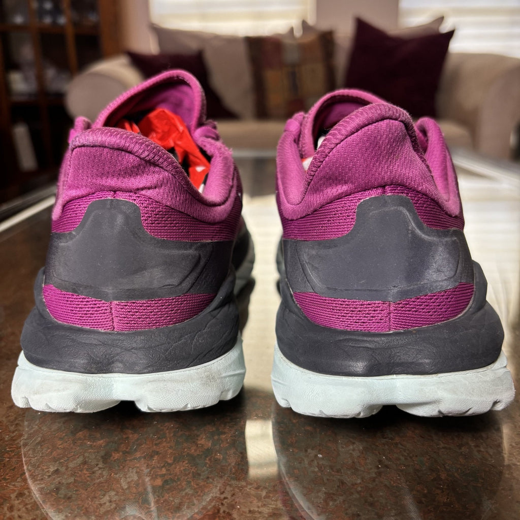 Hoka One One Mach 4 Shoes Womens Size 8 Purple Road Running Athletic Gym Sneaker