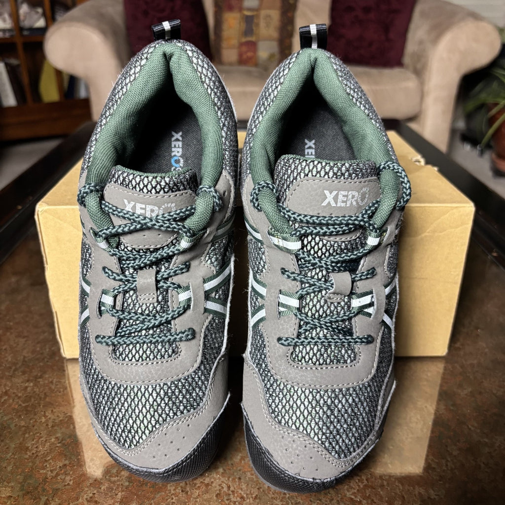Xero Shoes TerraFlex Women's 9.5 Grey Green Barefoot Minimalist Trail Athletic