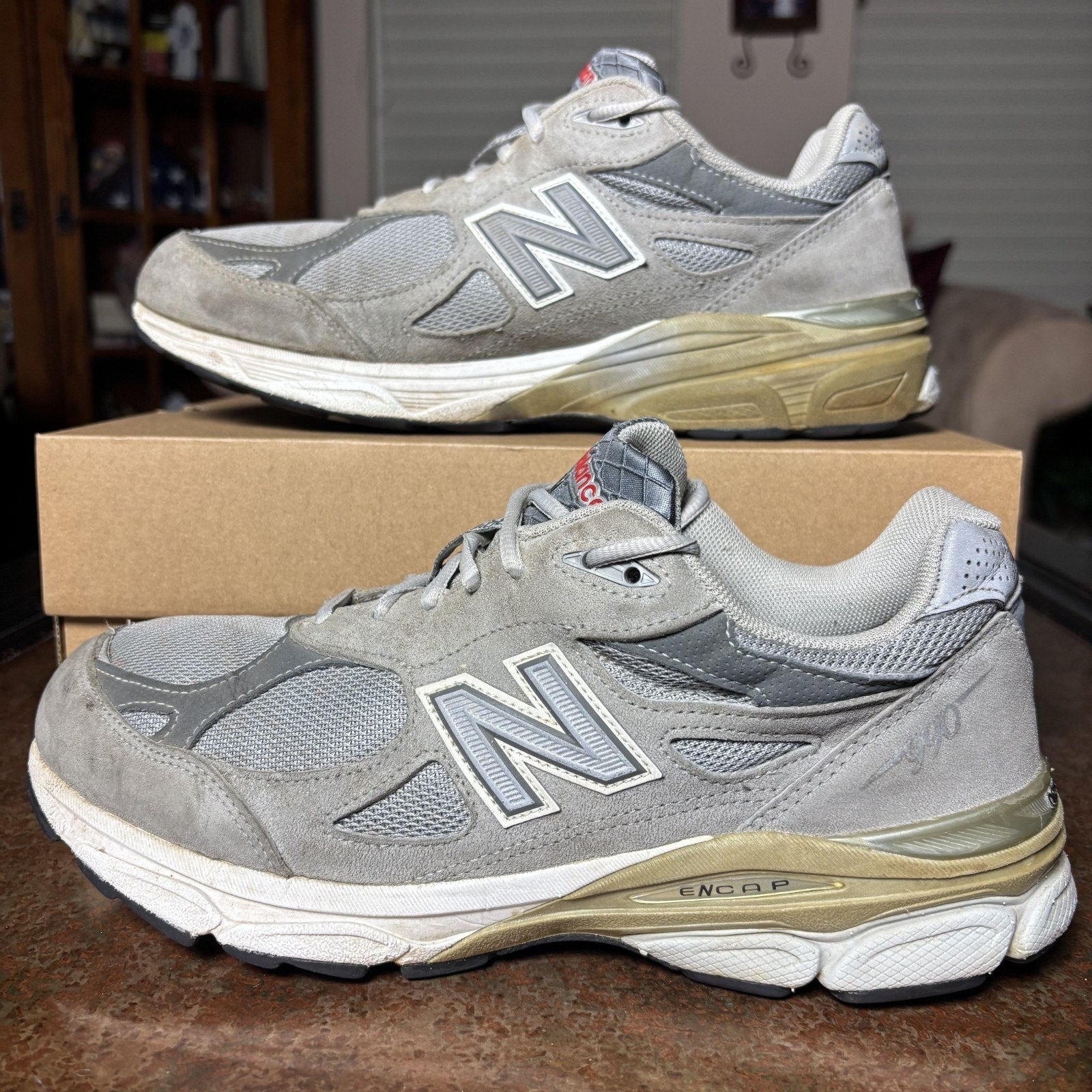 New Balance 990v3 Made in USA Shoes Women's 11 Grey Suede Classic Casual Sneaker