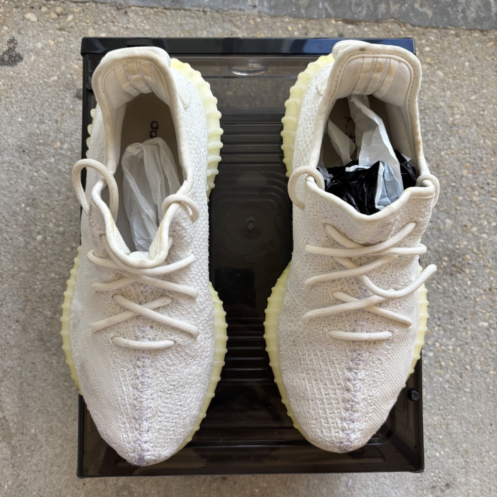 Adidas Yeezy Boost 350 V2 Shoes Mens Size 8 White Cream Athletic Sneakers CP9366
