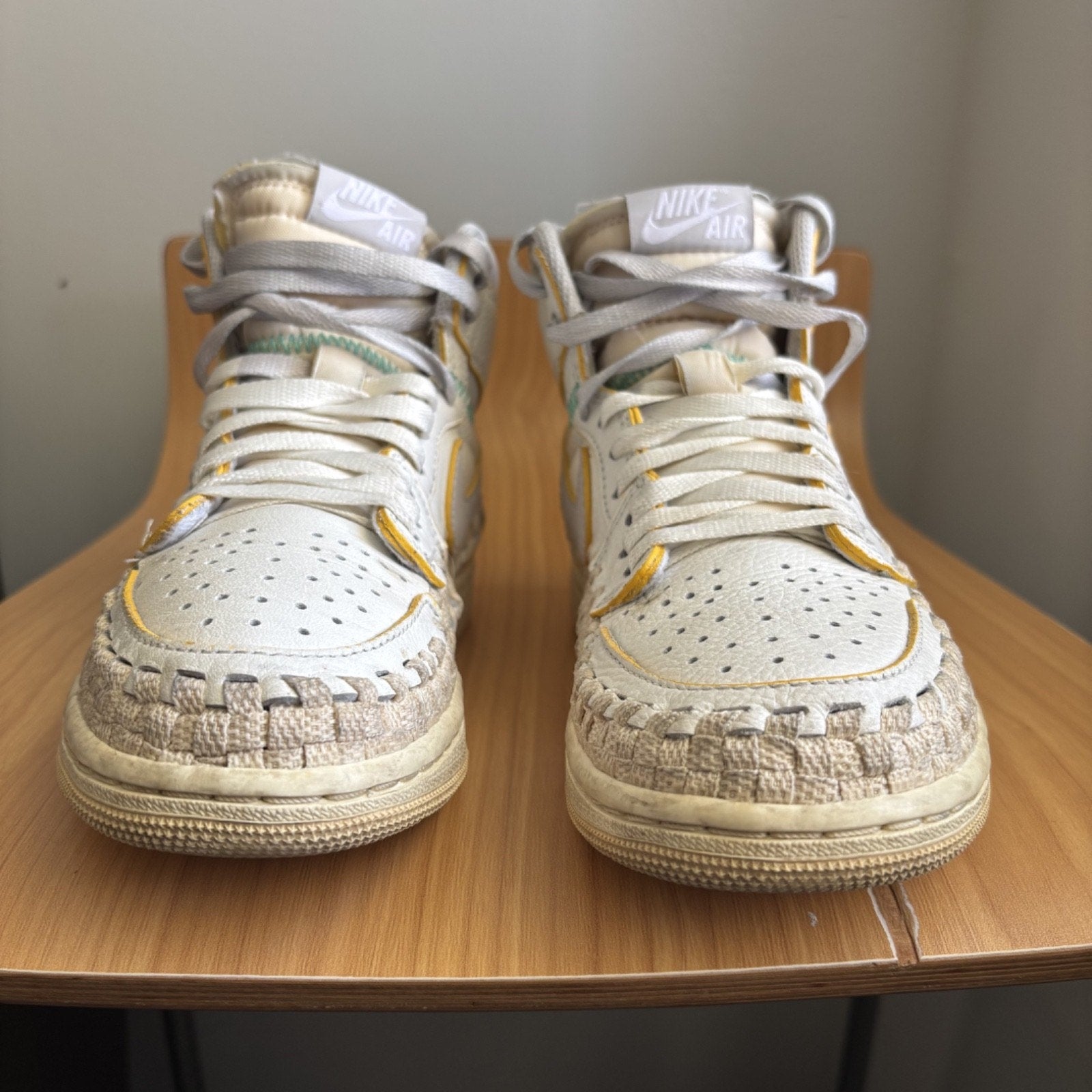 Jordan 1 Retro High OG SP Union Bephies Beauty Supply Sneakers Womens 6.5 White