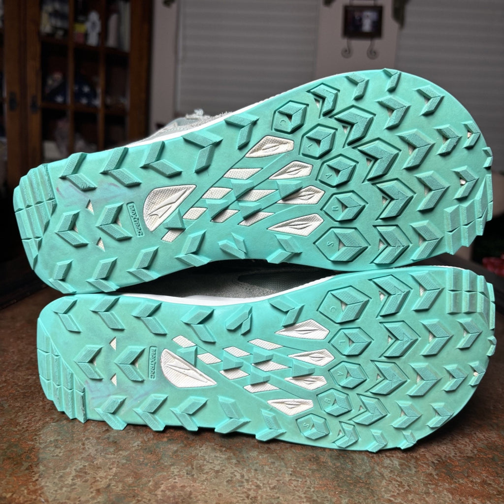 Altra Lone Peak Hiker 2 Boots Womens Size 9 Green Mesh Suede Trail Outdoor Shoes