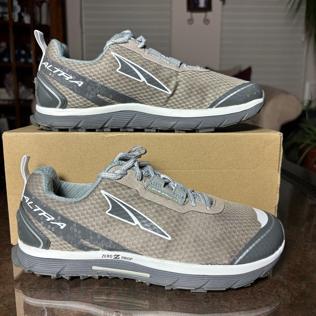 Altra Lone Peak 2.0 Shoes Women's Size 10 Grey Trail Running Athletic Zero Drop
