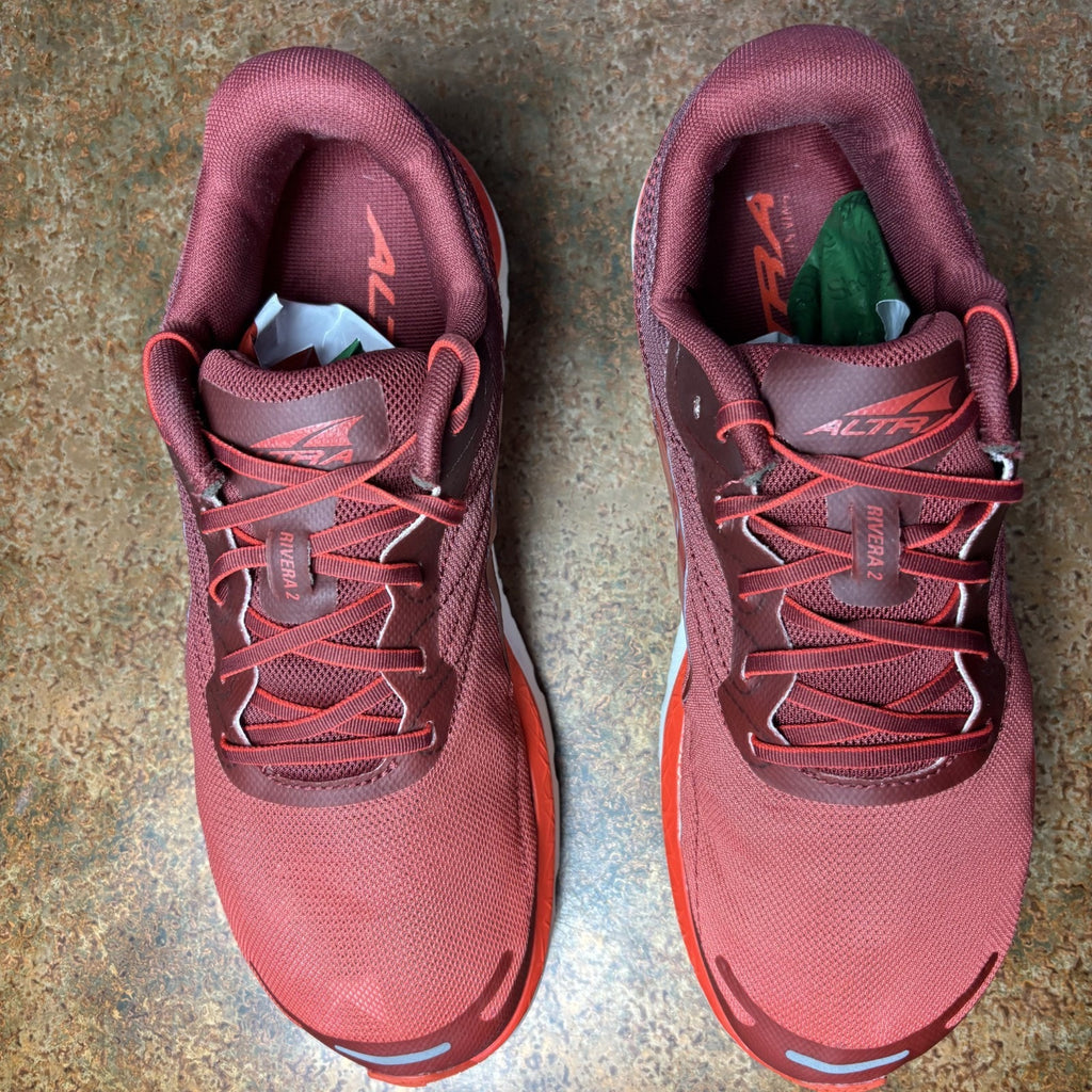 Altra Rivera 2 Road Running Shoes Mens Sz 9 Red Athletic Zero Drop Gym Sneakers