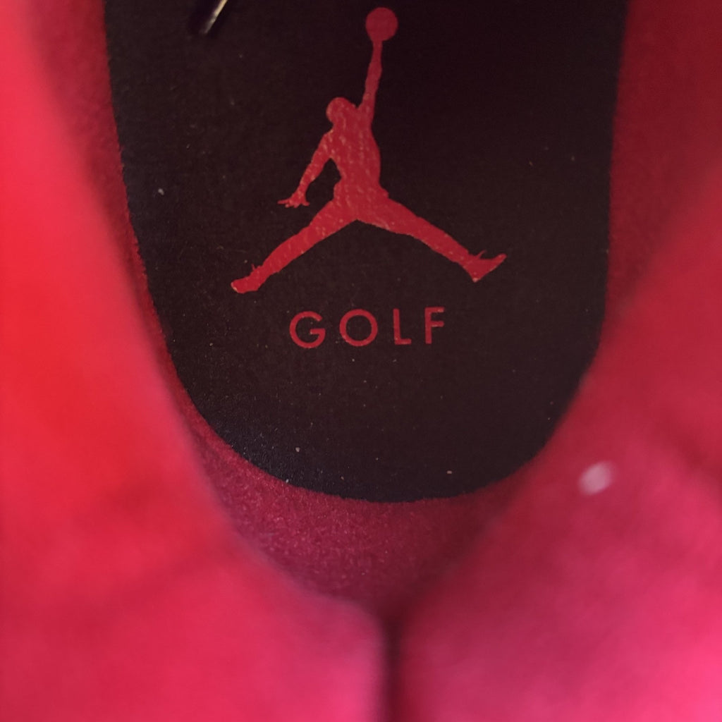 Nike Air Jordan 9 Retro G Shoes Women's Sz 8 Leather Black Red Golf Waterproof