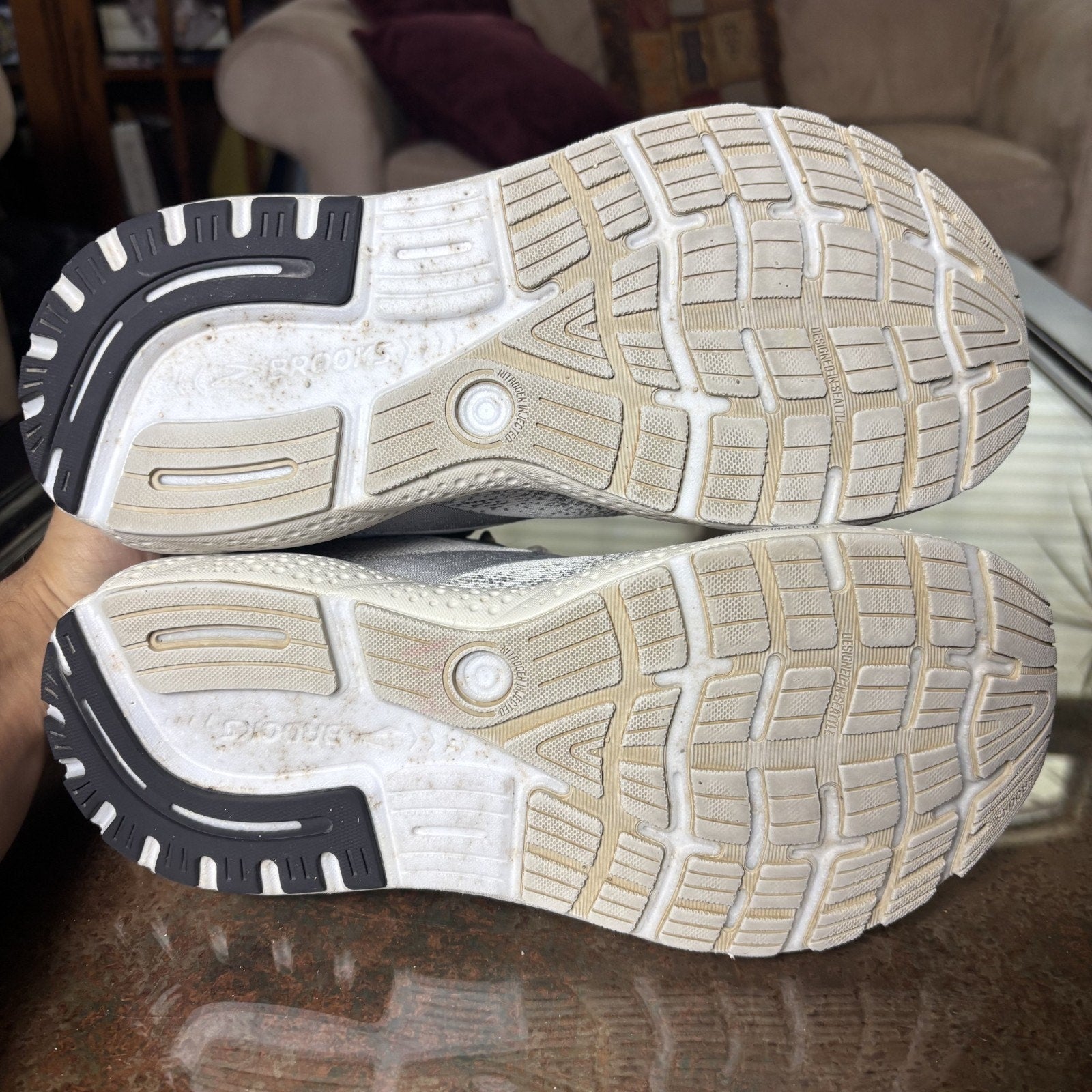 Brooks Ghost 16 Womens Size 10 Gray Road Running Athletic Walking Shoes Sneakers