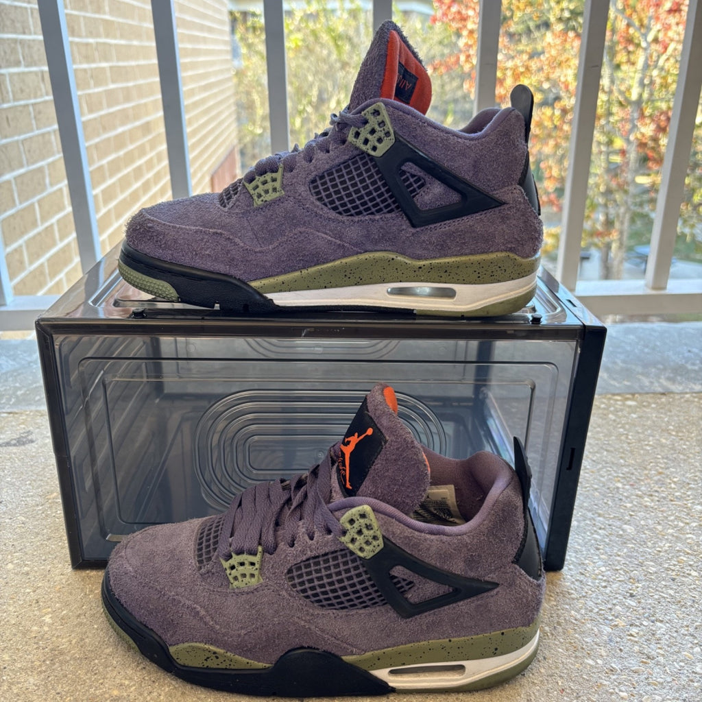 Nike Air Jordan 4 Retro Canyon Purple Shoes Women's 8 Casual Sneakers AQ9129-500