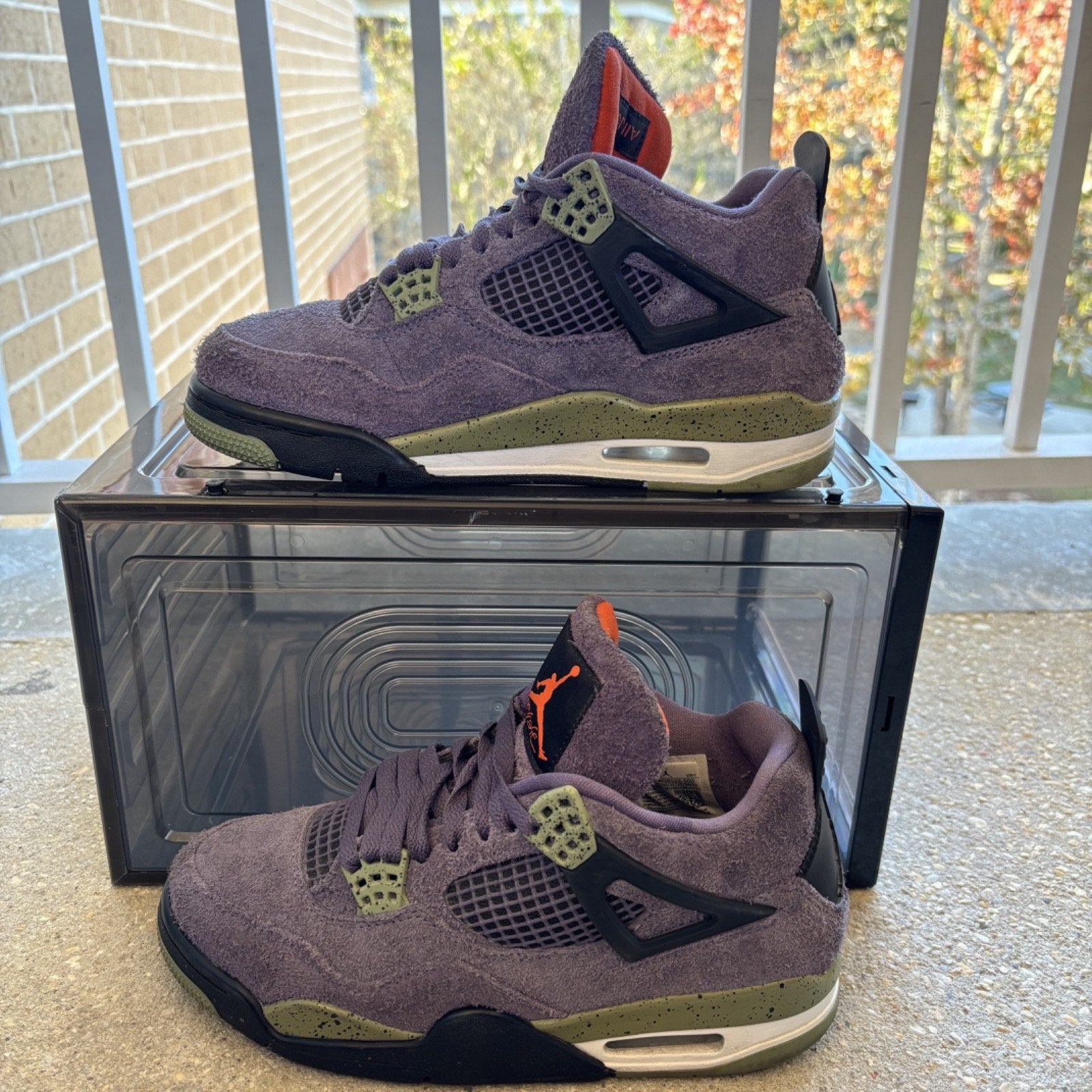 Nike Air Jordan 4 Retro Canyon Purple Shoes Women's 8 Casual Sneakers AQ9129-500